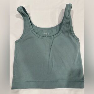 Pro Fit Sage Green Ribbed Tank Top
